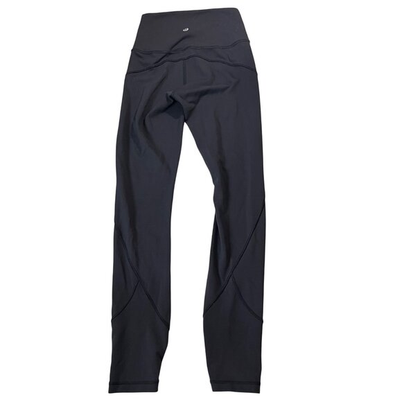 Lululemon In movement tights women's 2 black everlux HOLE in knee - Picture 10 of 10